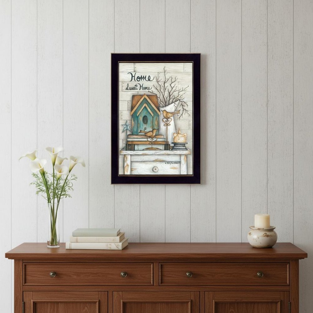 Home Sweet Home 4 Black Framed Print Wall Art — view 4