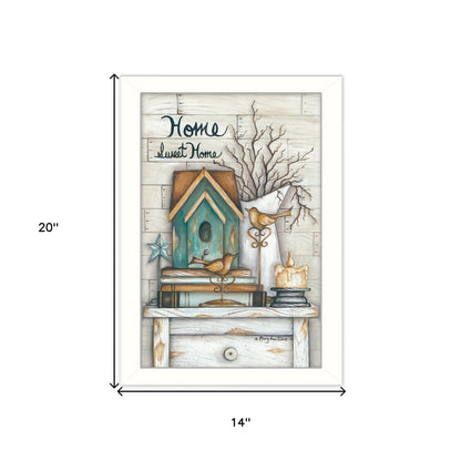 Home Sweet Home 5 White Framed Print Wall Art HomeRoots
