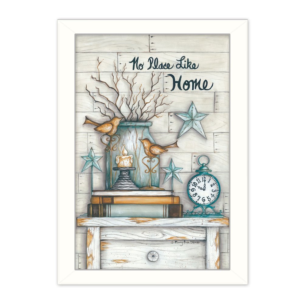 No Place Like Home 6 White Framed Print Wall Art HomeRoots