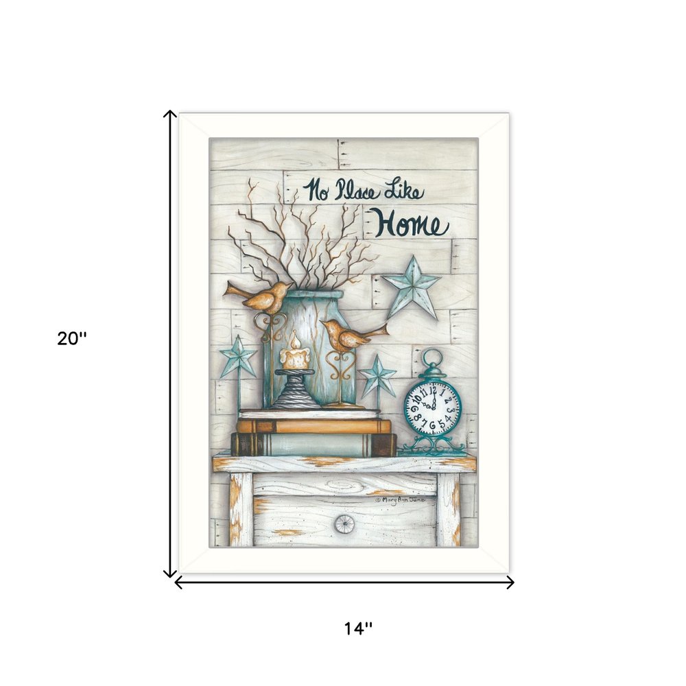 No Place Like Home 6 White Framed Print Wall Art HomeRoots