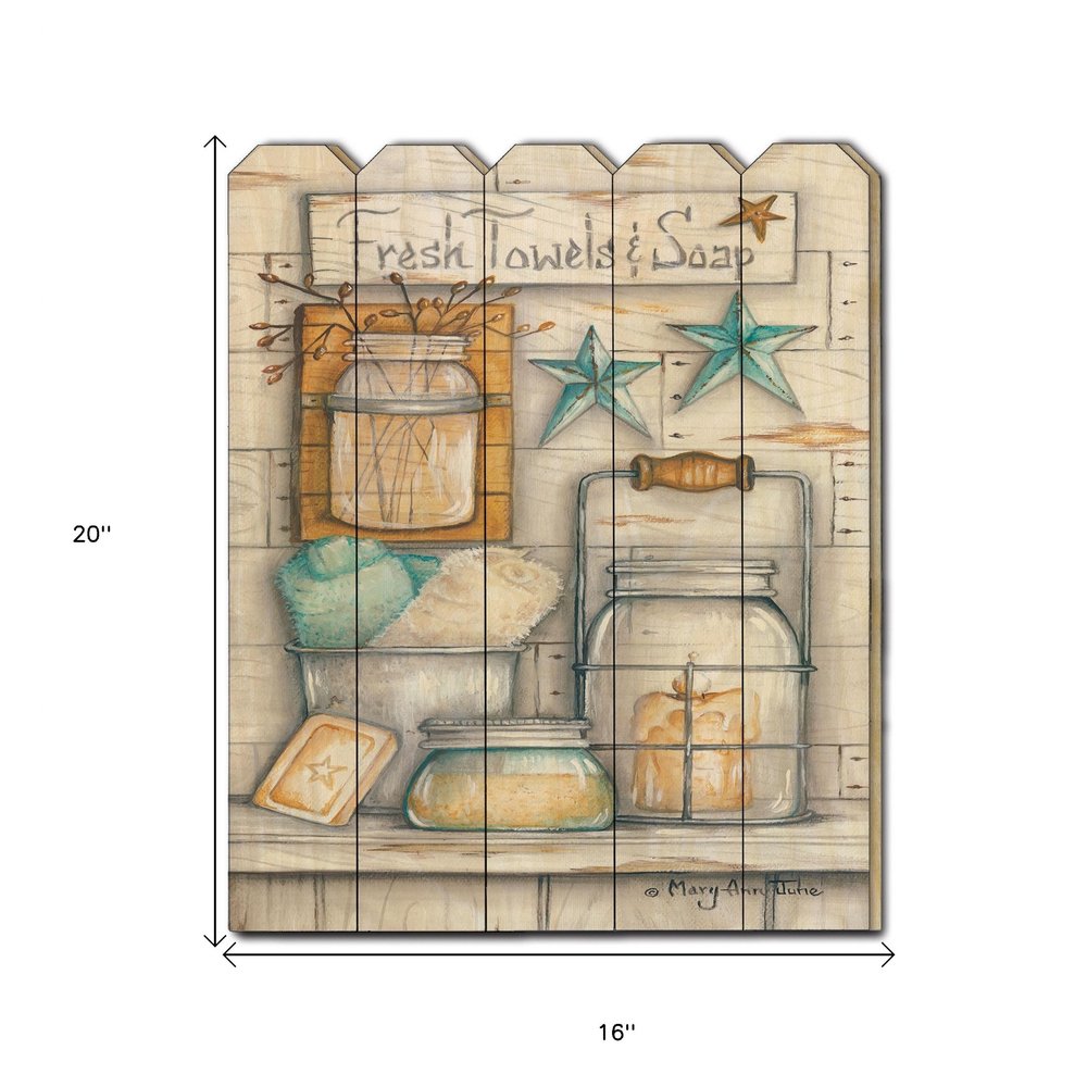 Fresh Towels and Soap Unframed Print Bathroom Wall Art HomeRoots