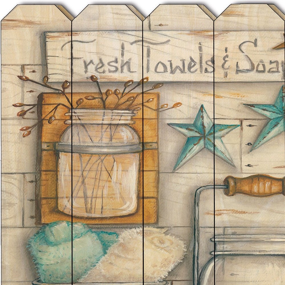 Fresh Towels and Soap Unframed Print Bathroom Wall Art HomeRoots