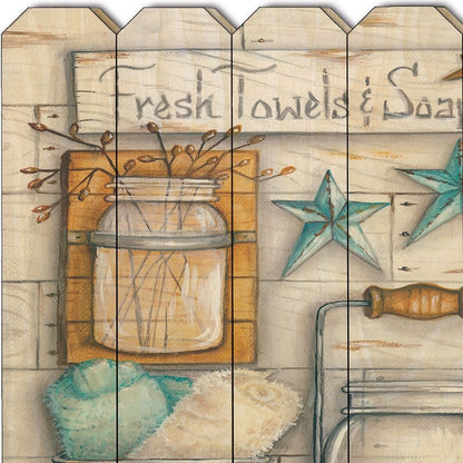 Fresh Towels and Soap Unframed Print Bathroom Wall Art HomeRoots