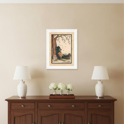 Nap Time 1 White Framed Print Wall Art HomeRoots