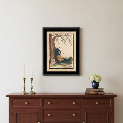 Nap Time 2 Black Framed Print Wall Art HomeRoots