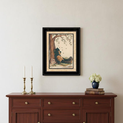 Nap Time 2 Black Framed Print Wall Art HomeRoots