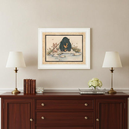 Gone Fishing 1 White Framed Print Wall Art HomeRoots