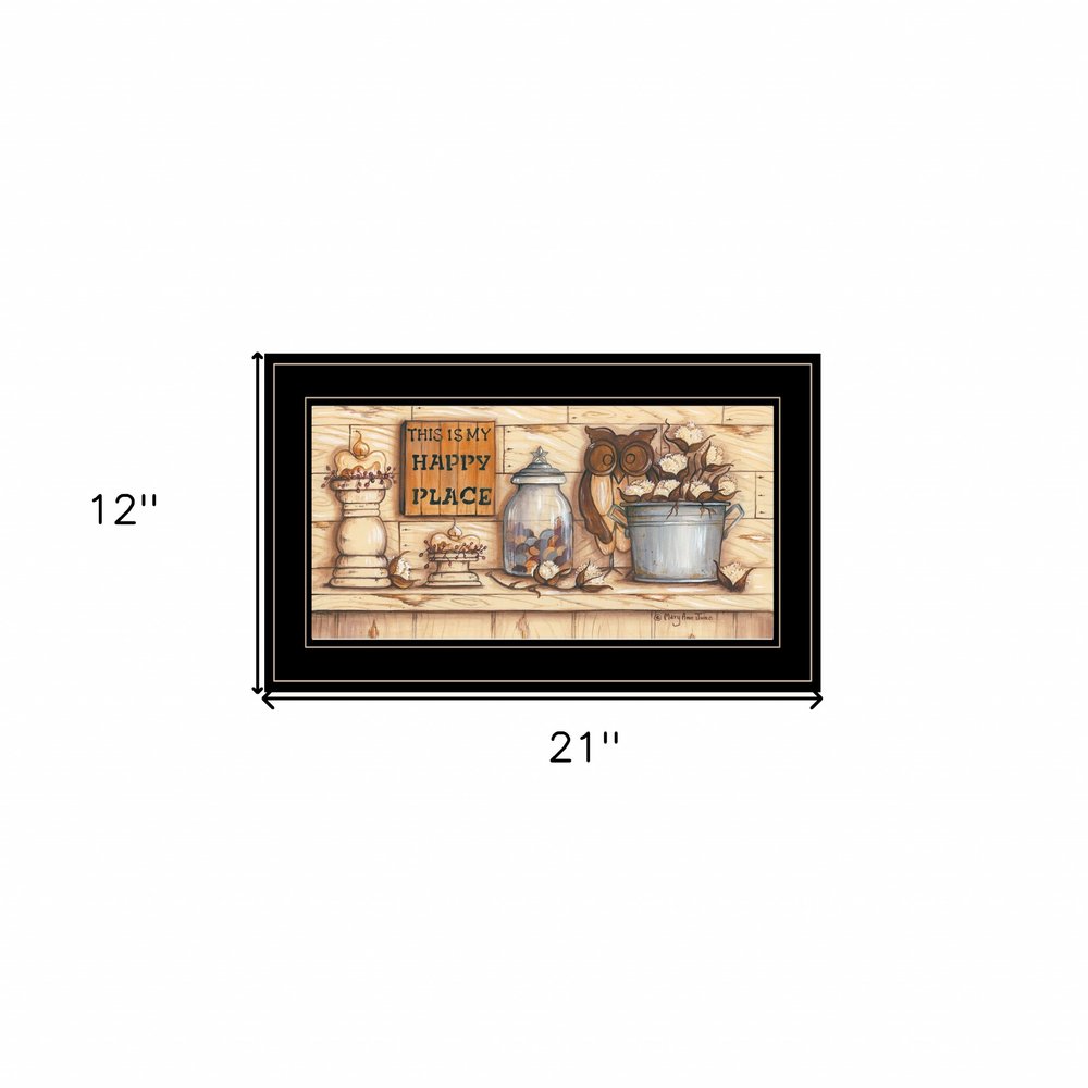 My Happy Place 2 Black Framed Print Wall Art HomeRoots