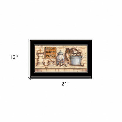 My Happy Place 2 Black Framed Print Wall Art HomeRoots