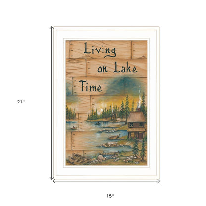 Living On The Lake 1 White Framed Print Wall Art HomeRoots