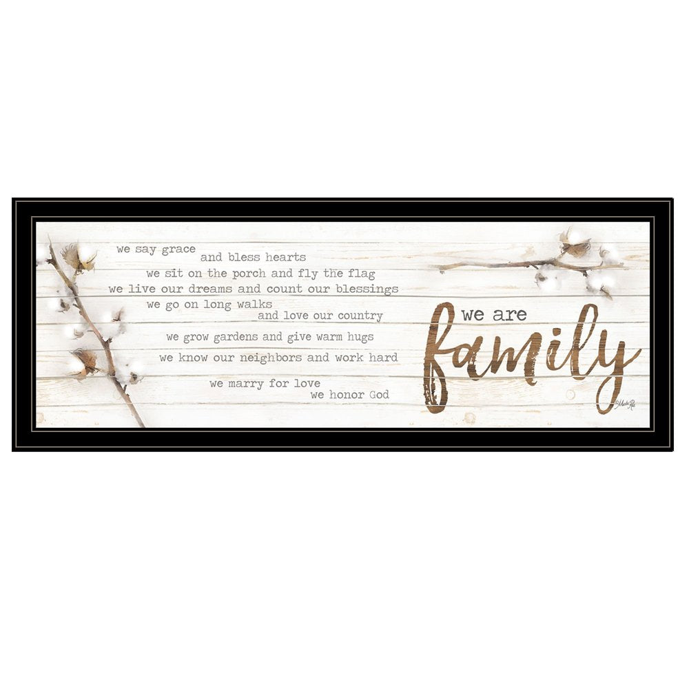 We are Family Black Framed Print Wall Art HomeRoots