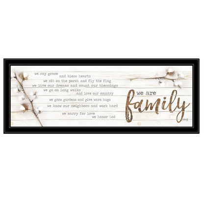 We are Family Black Framed Print Wall Art HomeRoots