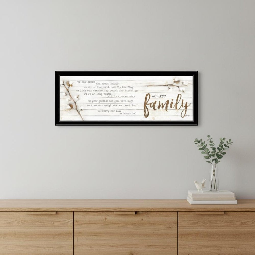 We are Family Black Framed Print Wall Art HomeRoots