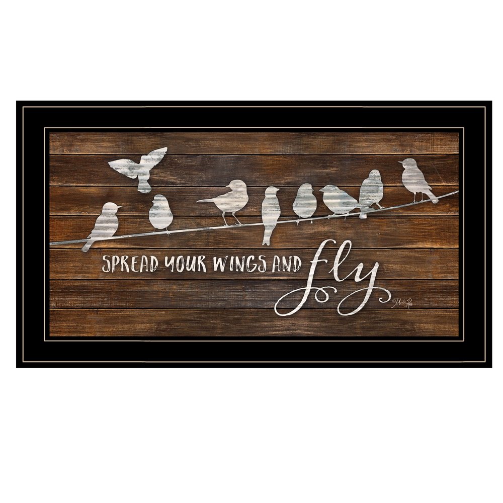 Spread Your Wings and Fly 2 Black Framed Print Wall Art HomeRoots