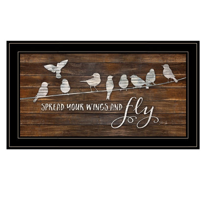 Spread Your Wings and Fly 2 Black Framed Print Wall Art HomeRoots