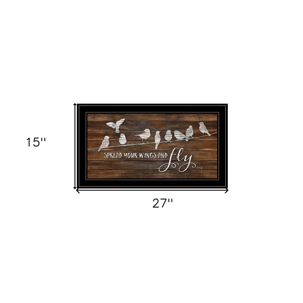Spread Your Wings and Fly 2 Black Framed Print Wall Art HomeRoots
