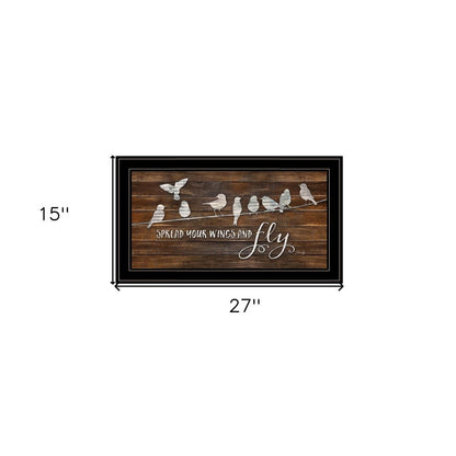 Spread Your Wings and Fly 2 Black Framed Print Wall Art HomeRoots
