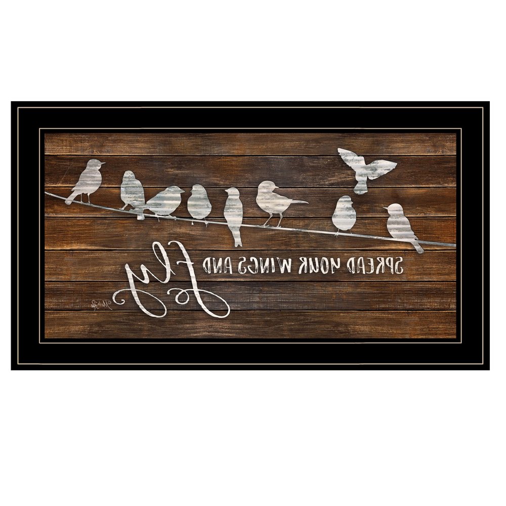 Spread Your Wings and Fly 2 Black Framed Print Wall Art HomeRoots