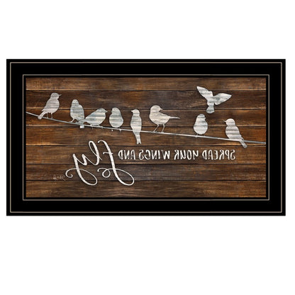 Spread Your Wings and Fly 2 Black Framed Print Wall Art HomeRoots