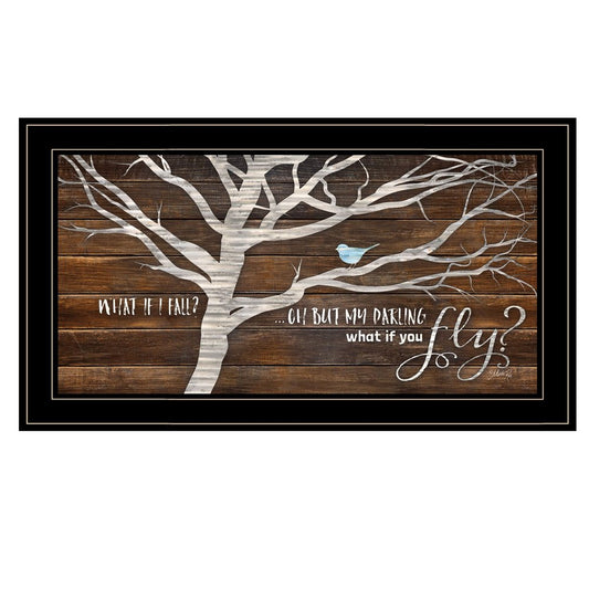 What if You Fly 2 Black Framed Print Wall Art HomeRoots