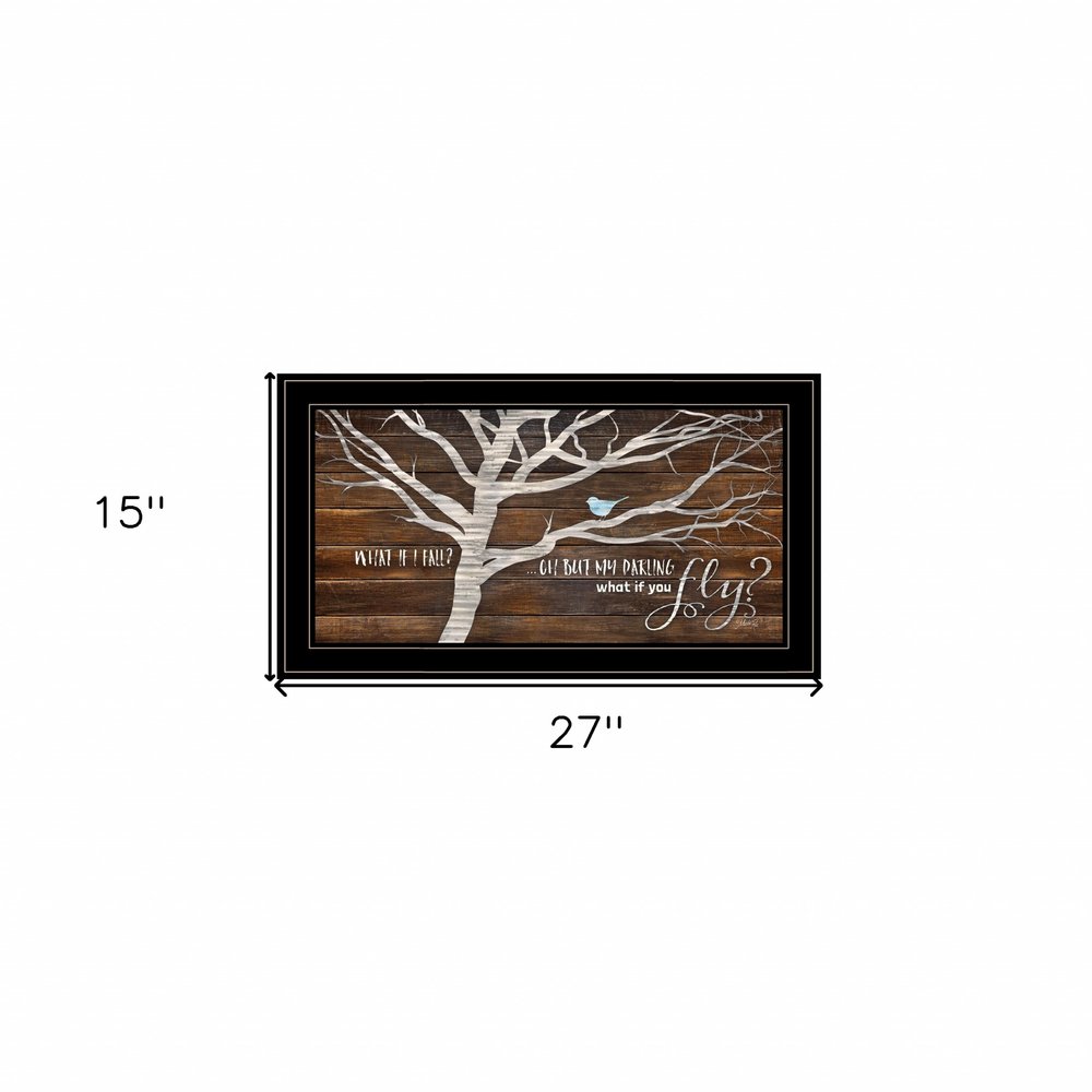What if You Fly 2 Black Framed Print Wall Art HomeRoots