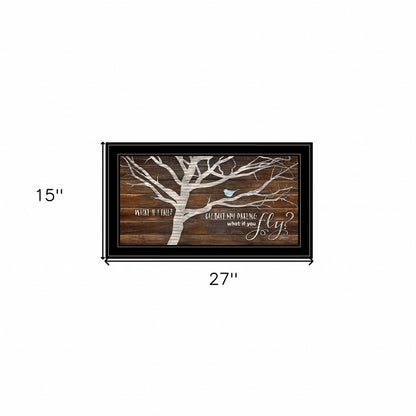 What if You Fly 2 Black Framed Print Wall Art HomeRoots