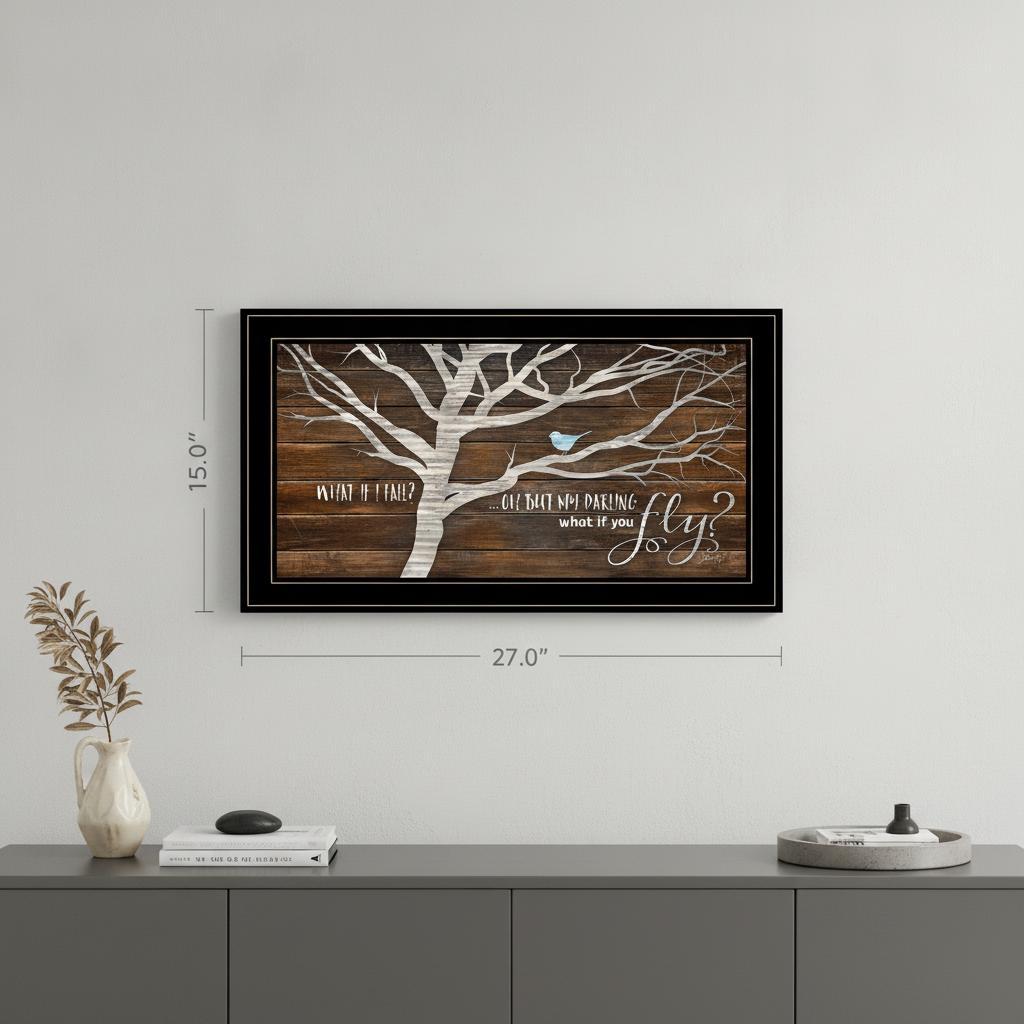 What if You Fly 2 Black Framed Print Wall Art HomeRoots