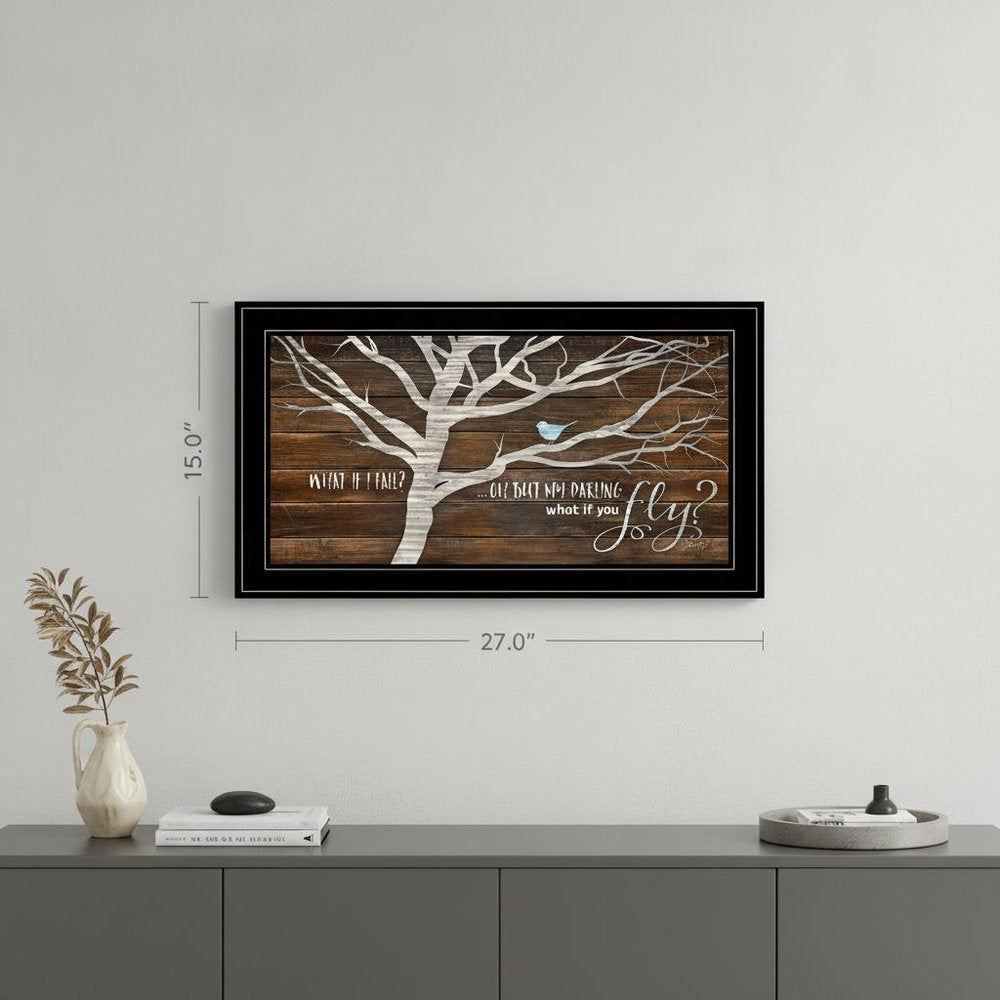 What if You Fly 2 Black Framed Print Wall Art HomeRoots