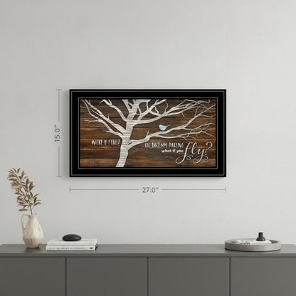 What if You Fly 2 Black Framed Print Wall Art HomeRoots
