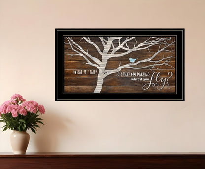 What if You Fly 2 Black Framed Print Wall Art HomeRoots