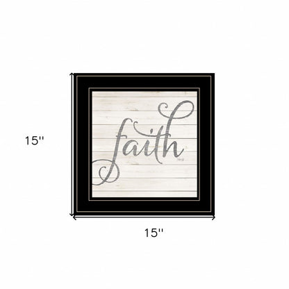 Simple Words Faith 2 Black Framed Print Wall Art HomeRoots