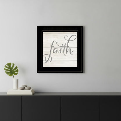 Simple Words Faith 2 Black Framed Print Wall Art HomeRoots