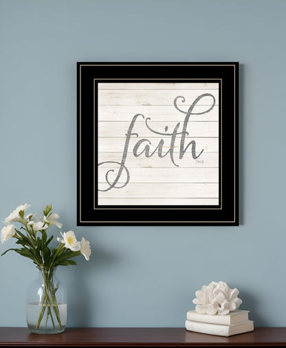 Simple Words Faith 2 Black Framed Print Wall Art HomeRoots