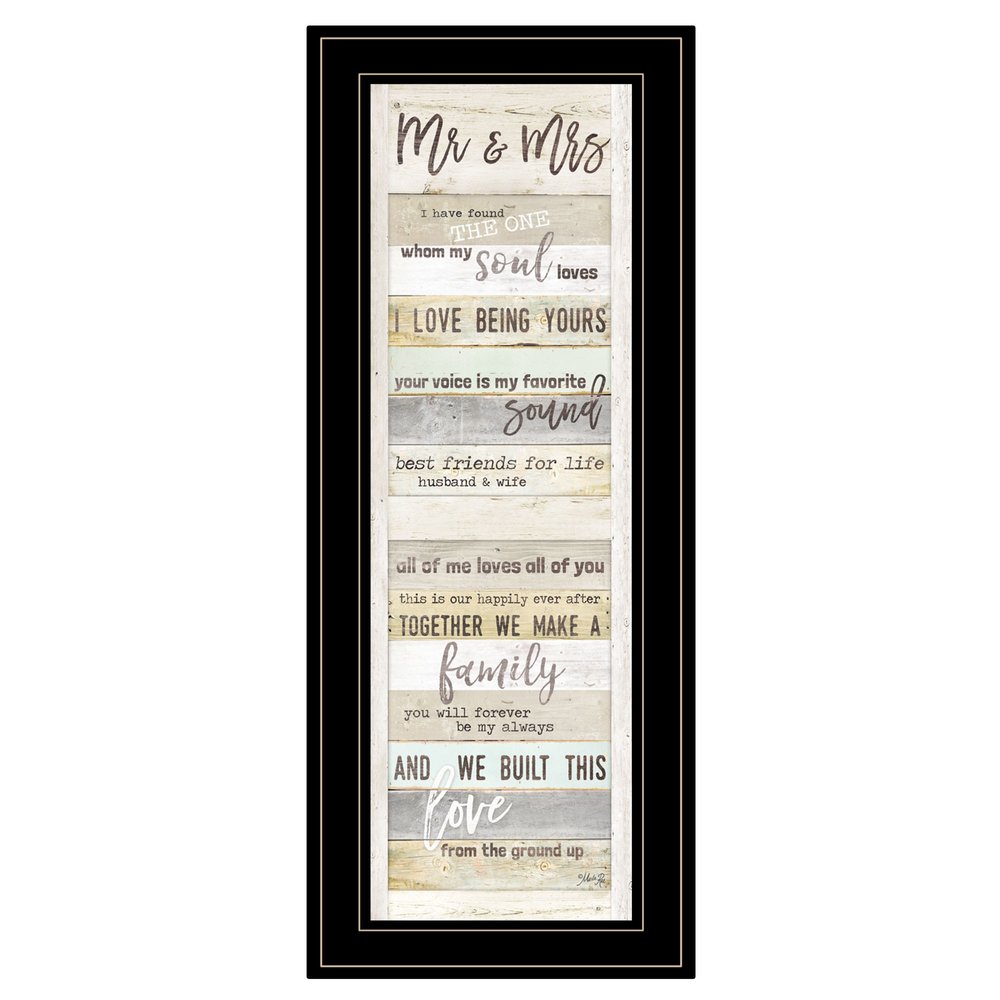 Mr and Mrs 1 Black Framed Print Wall Art HomeRoots
