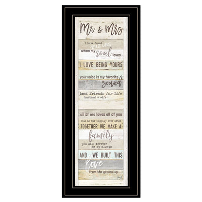 Mr and Mrs 1 Black Framed Print Wall Art HomeRoots