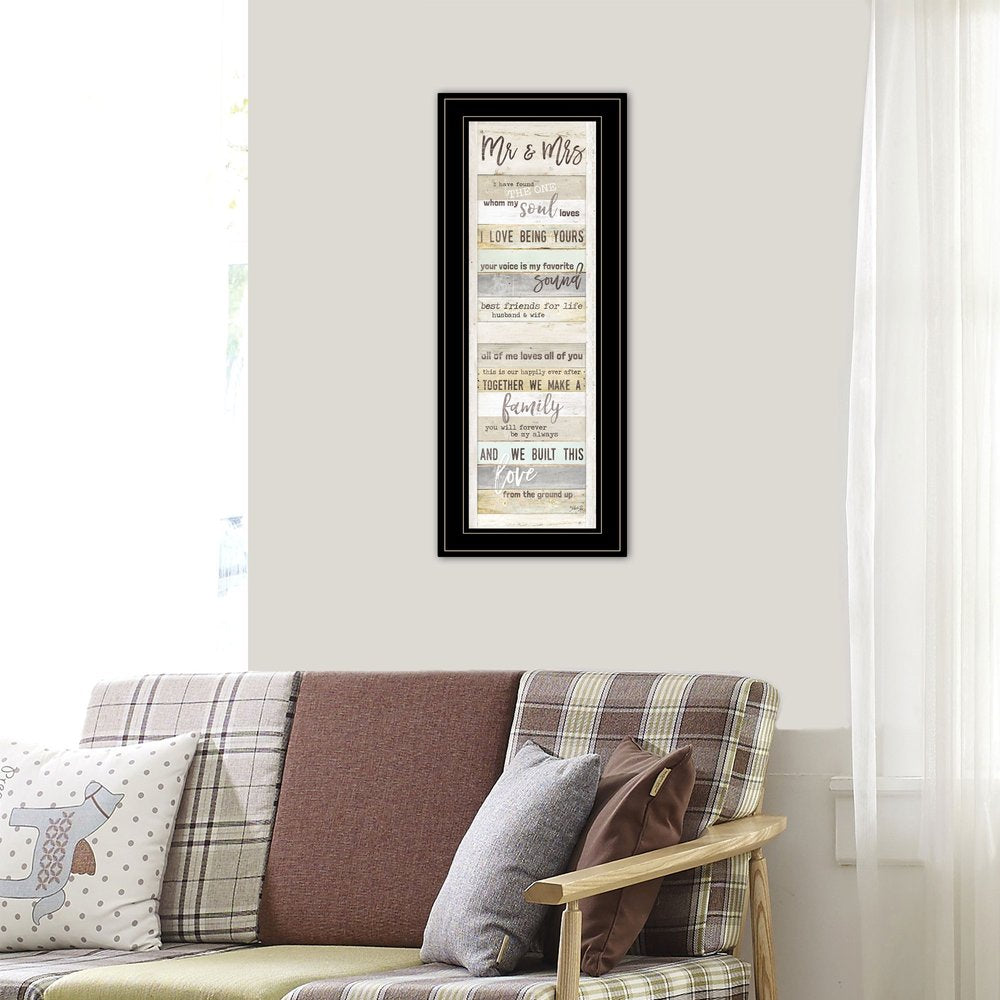Mr and Mrs 1 Black Framed Print Wall Art HomeRoots