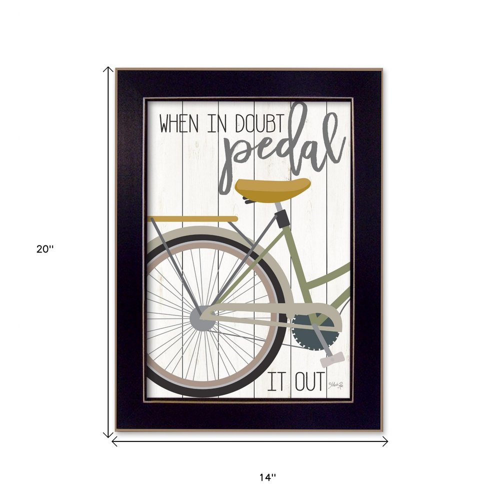 When In Doubt Black Framed Print Wall Art HomeRoots