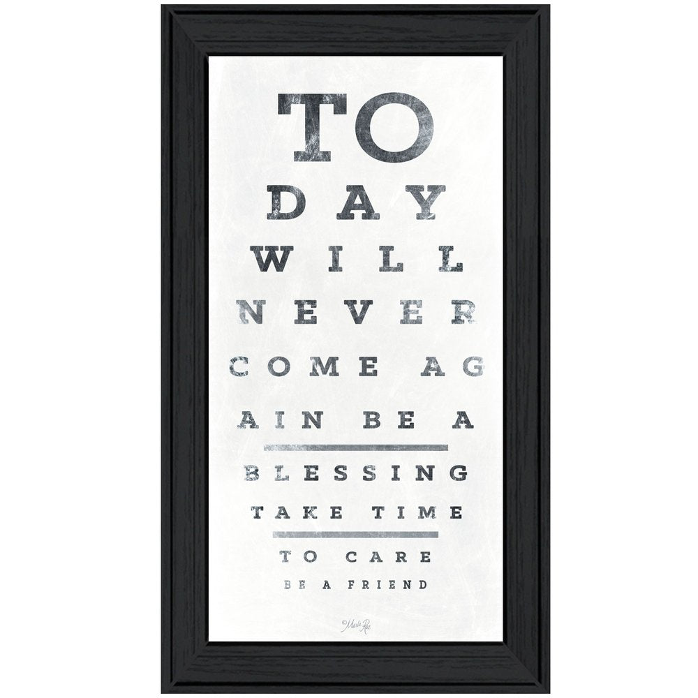 Eye Chart I 1 Black Framed Print Wall Art HomeRoots