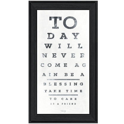 Eye Chart I 1 Black Framed Print Wall Art HomeRoots