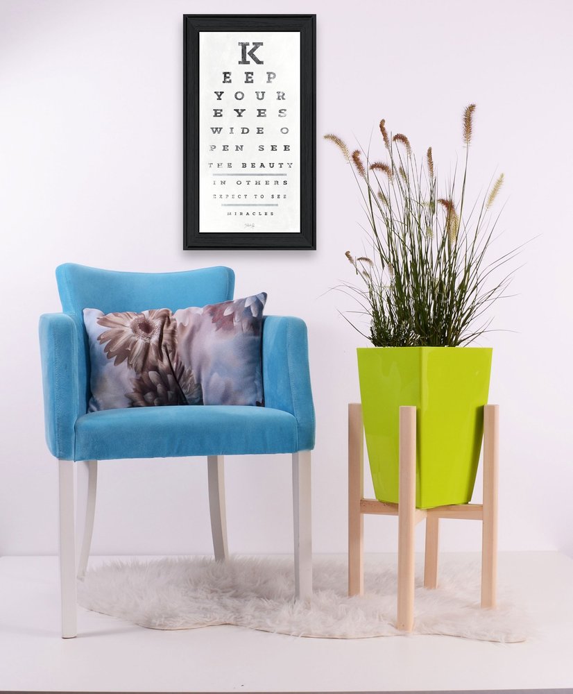 Eye Chart II 1 Black Framed Print Wall Art HomeRoots