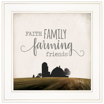Faith Family Farming Friends 1 White Framed Print Wall Art HomeRoots