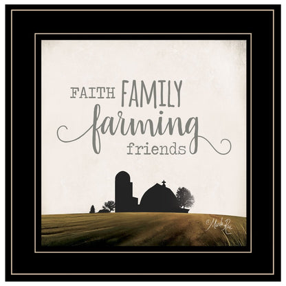Faith Family Farming Friends 2 Black Framed Print Wall Art HomeRoots