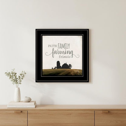 Faith Family Farming Friends 2 Black Framed Print Wall Art HomeRoots
