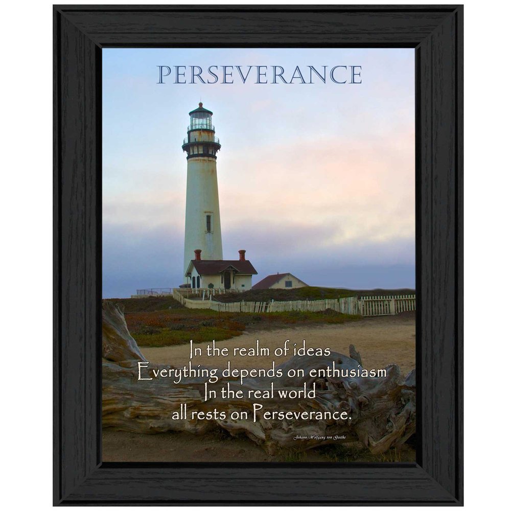 Perseverance 2 Black Framed Print Wall Art HomeRoots