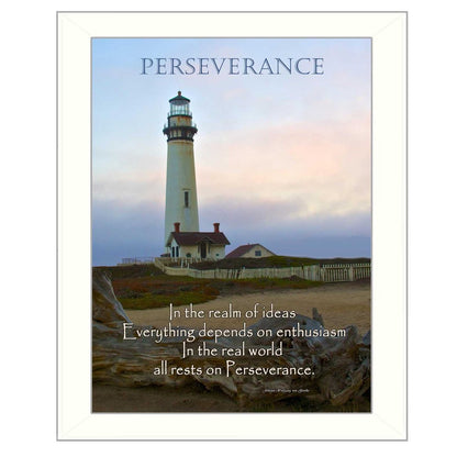 Perseverance 3 White Framed Print Wall Art HomeRoots