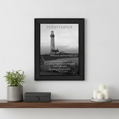 Perseverance 4 Black Framed Print Wall Art HomeRoots