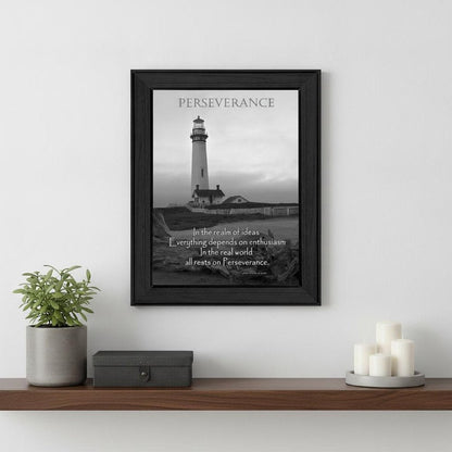 Perseverance 4 Black Framed Print Wall Art HomeRoots