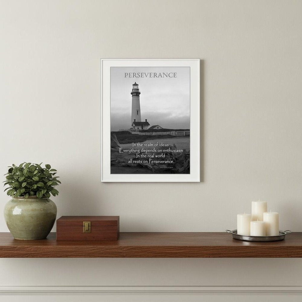 Perseverance 1 White Framed Print Wall Art HomeRoots