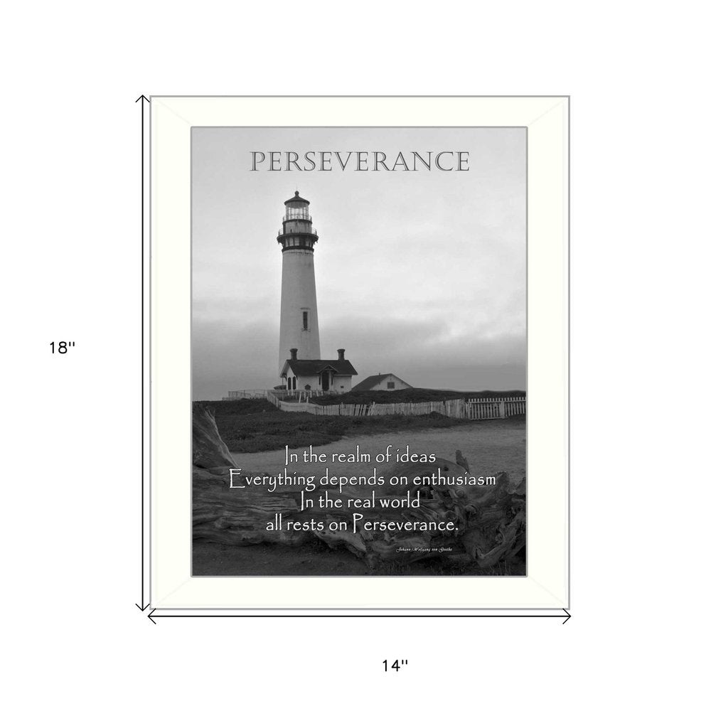 Perseverance 1 White Framed Print Wall Art HomeRoots