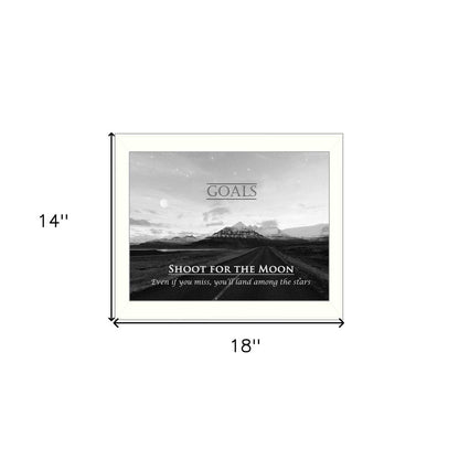 Goals 6 White Framed Print Wall Art HomeRoots